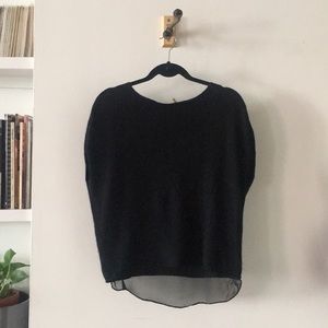 Elie Tahari Short Sleeve Cashmere Top